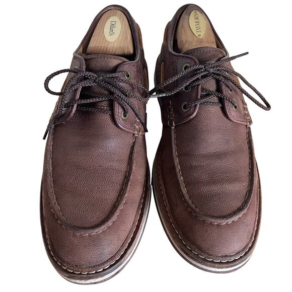 Ugg Australia Shoe Boat Mens Size 8 M Newell Brown leather Lace-up Moc Toe main image 5